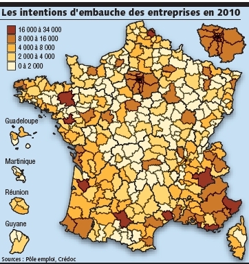 Pôle emploi estimates 1.7 million recruitment projects for 2010