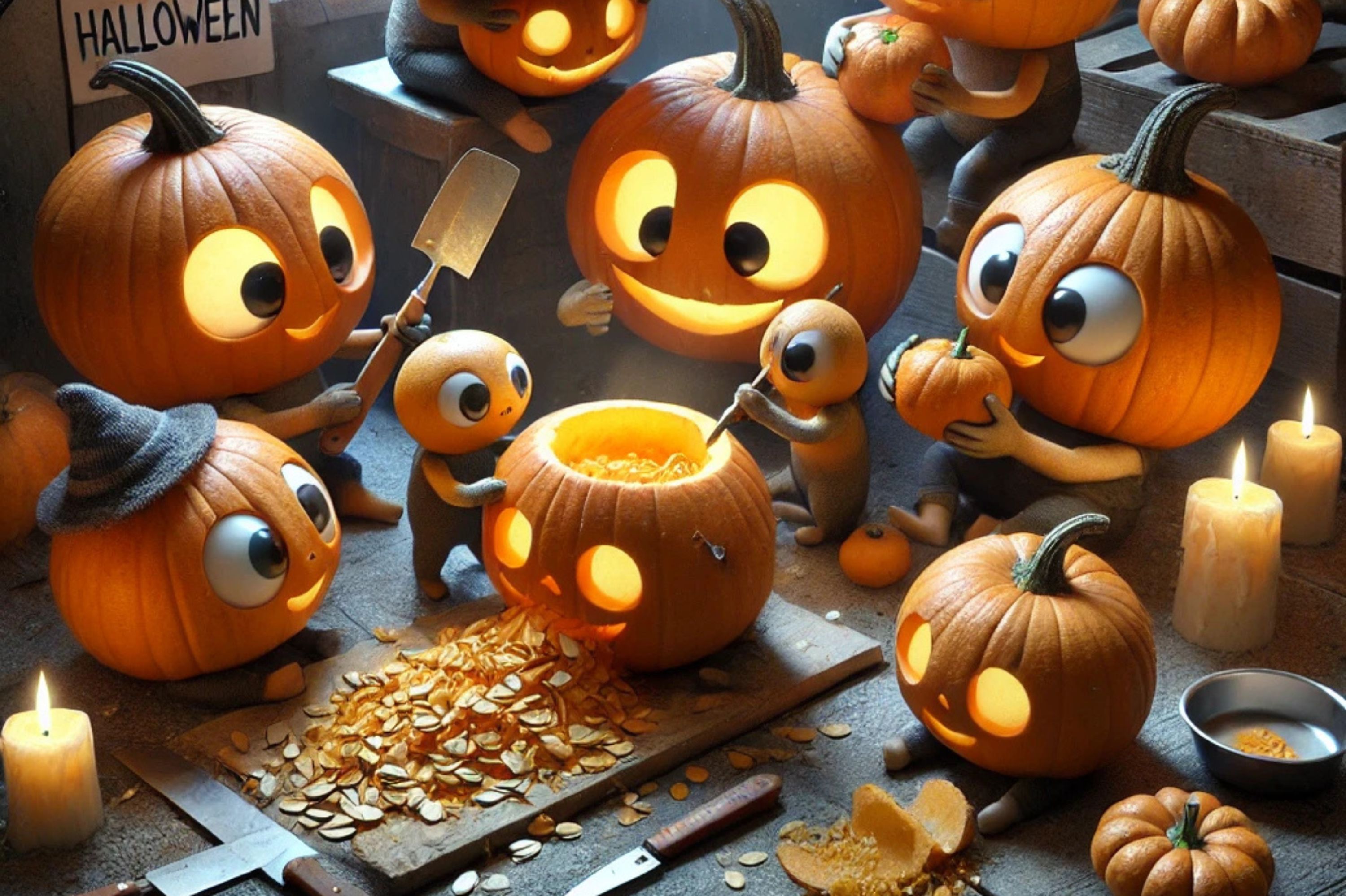 How to carve a pumpkin for Halloween?