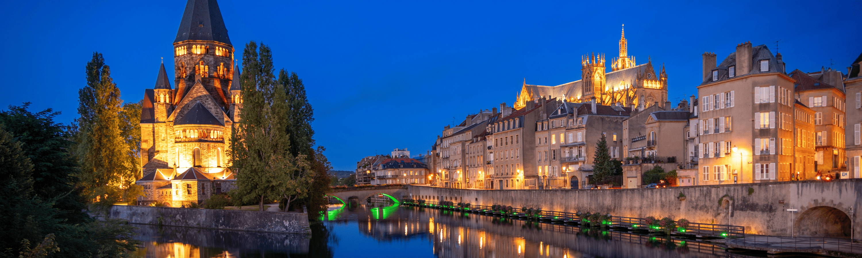 Quai de Rimport, situé sur l'Île du Petit Saulcy à Metz
